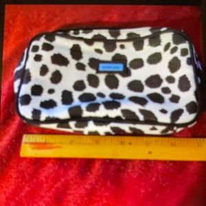 MOVING SALE NO HAGGLING BORSANI BLACK/WHITE DALMATIAN PRINT SMALL COSMETIC BAG